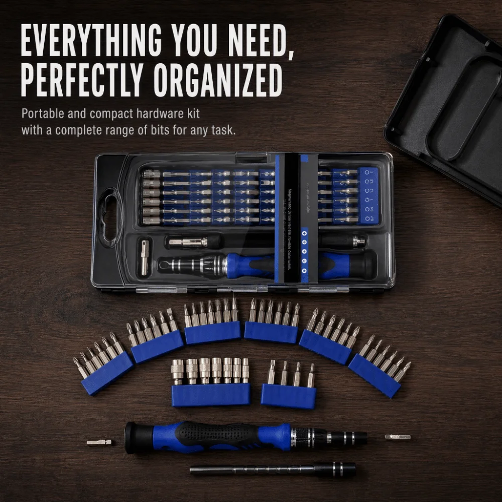 Durable Precision Screwdriver Set Portable 58 in1 Screwdriver Bit Kit Mini Mini Repair Tool Kit Phone Repairing