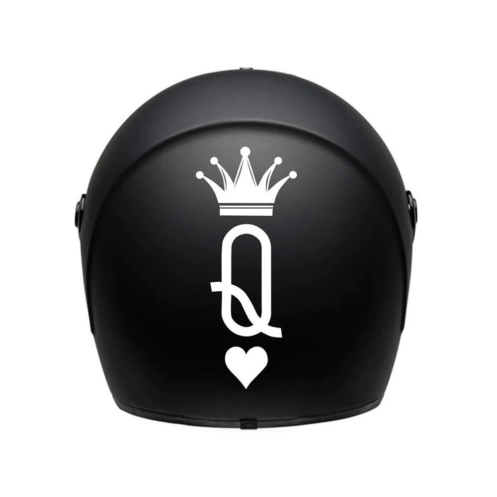 Motor Helmet Sticker Queen Vinyl Decals For Motorcycle Helmet Decal Decor Royal Q Stickers