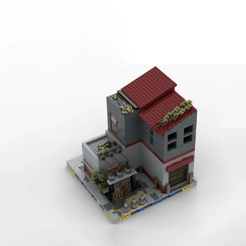 وحدات بناء المدينة Moc قوالب بناء المهملات نموذج المرآب التكنولوجيا وحدات كتل هدايا عيد الميلاد اللعب لتقوم بها بنفسك مجموعات الجمعية