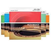 D'Addario Folk acoustic guitar strings set of six coated phosphorus copper electric guitar strings are not easy to break