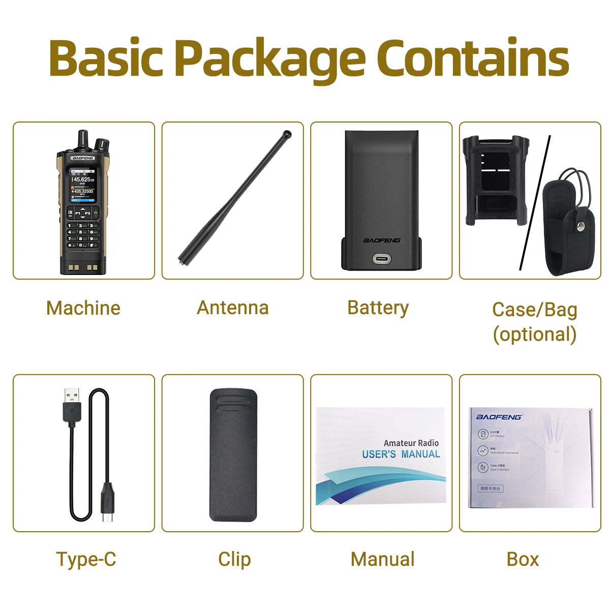BAOFENG UV-32 Walkie Talkie GPS Multi Band 10W Bluetooth Drahtlose Programmierung Kopierfrequenz 1000CH Long Range Ham Two Way Radio – Detail 14