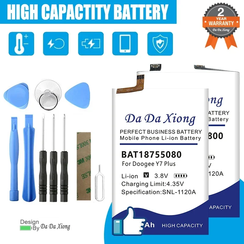 BAT17582580 B-DG310 BAT22M2310800 Battery For Doogee X3 Y7 X20 V30 Y6 Y6C Plus DG500C DG580 DG750 DG800 DG550 B-DG310 BL7000