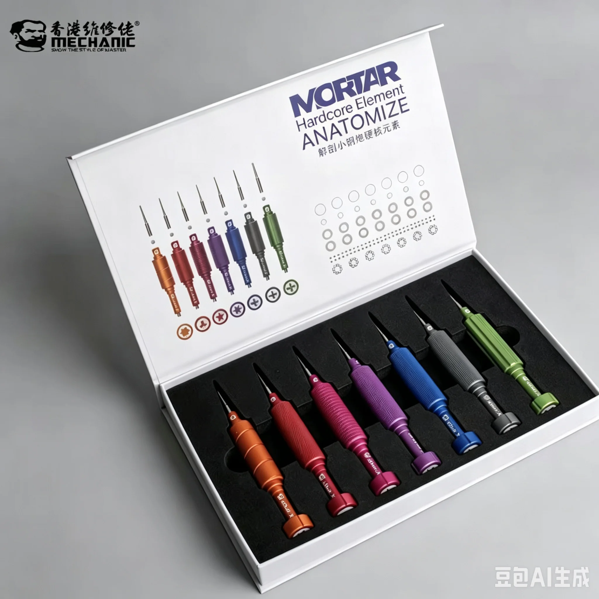 MECHANIC 7-in-1 PCS IShell iPhone 17 Mini High-Precision Screwdriver Set, for Mobile Phone Repair and Screw Removal Tools