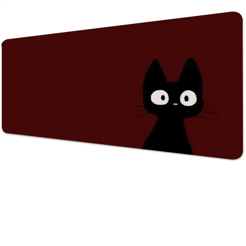 black cat Mouse Pad Multi-Size non-slip Gaming Mousepad Gamer E-Sports Mouse Mat Game Mechanical Keyboard XXL Desk Mat