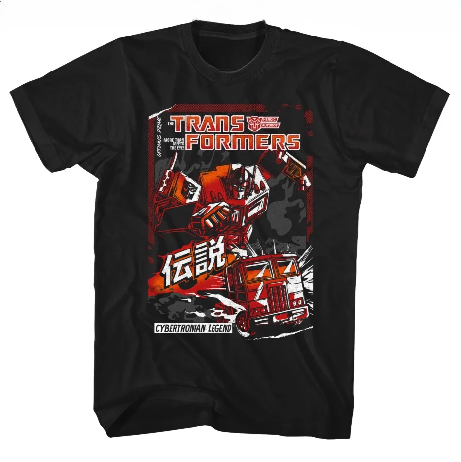 Oficjalna odzież Transformers, koszulki z krótkim rękawem dla mężczyzn i kobiet, luźne i wygodne T-shirty w stylu Y2K dla par.