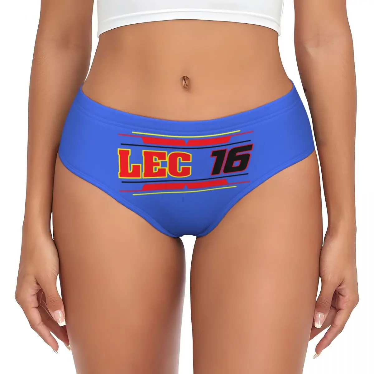 Custom Charles Leclerc Sport Car Racing 16 Brief Panties Women Stretch Underwear