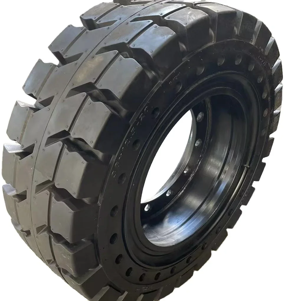 

China manufacturer High Quality Forklift Solid Tyre 5.00-8 6.00--9 6.50-10 7.00-12 500 size customizable