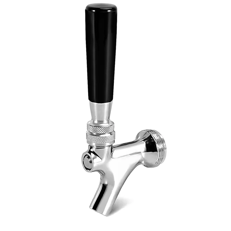 Newest Full Stainless Steel Draft Beer Tap Beer Faucet for Ball Lock Keg Tower, Beer Dispenser Tap Standard Beer Dispensing