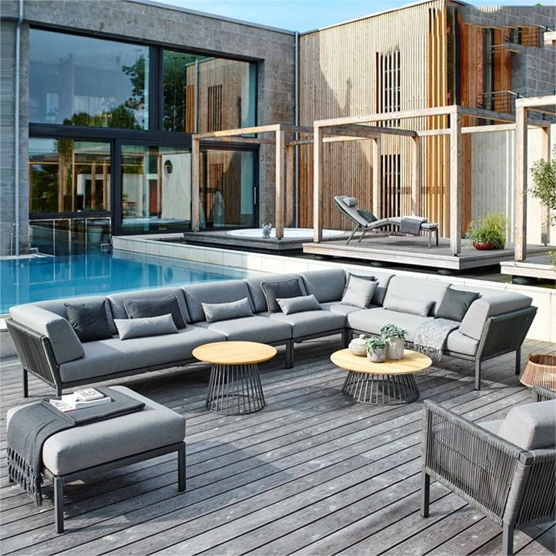 Popular Design Patio Funiture Set Soffa Mueble De Mildew Proof Garden Sofa