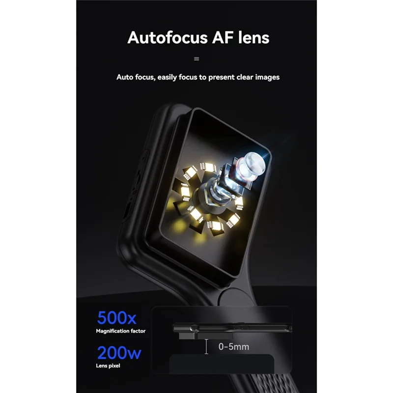 

ABLN-Portable Pocket Digital Microscope AF Lens 500X Magnification 3Inch Screen Autofocus Handheld Magnifiers