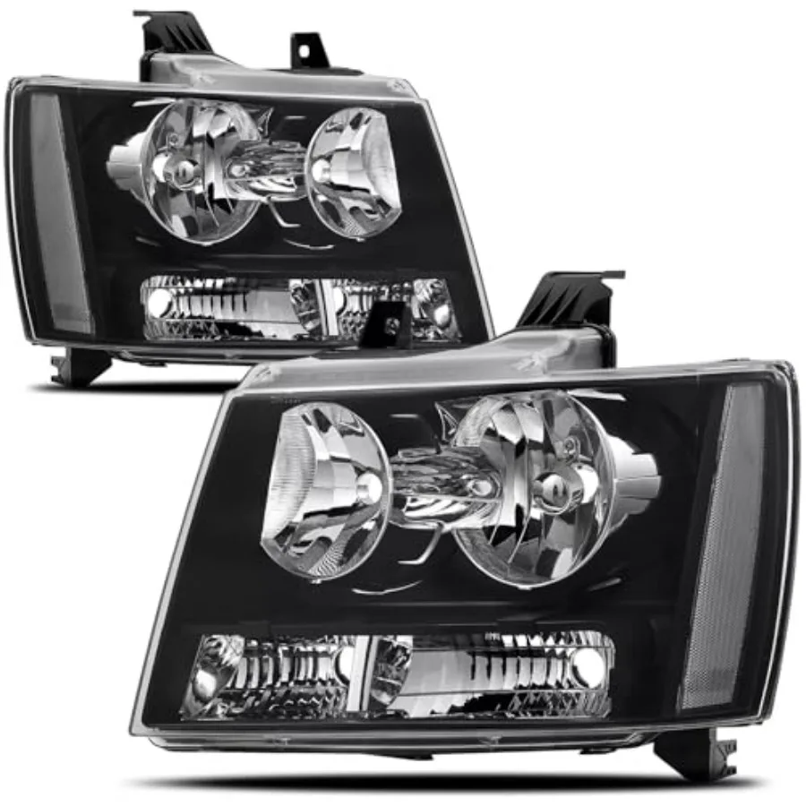 مجموعة المصابيح الأمامية المعتمدة من وزارة النقل متوافقة مع 20072014 تشيفي تاهو تشيفي سوبربان 1500 2500 20072013 استبدال تشيفي أفالانش #1