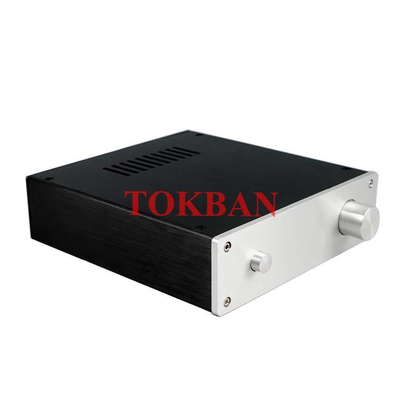 Tokban 216 215*62*229mm Alle Aluminium Eindversterker Chassis Behuizing DIY HIFI Voorversterker Case Shell