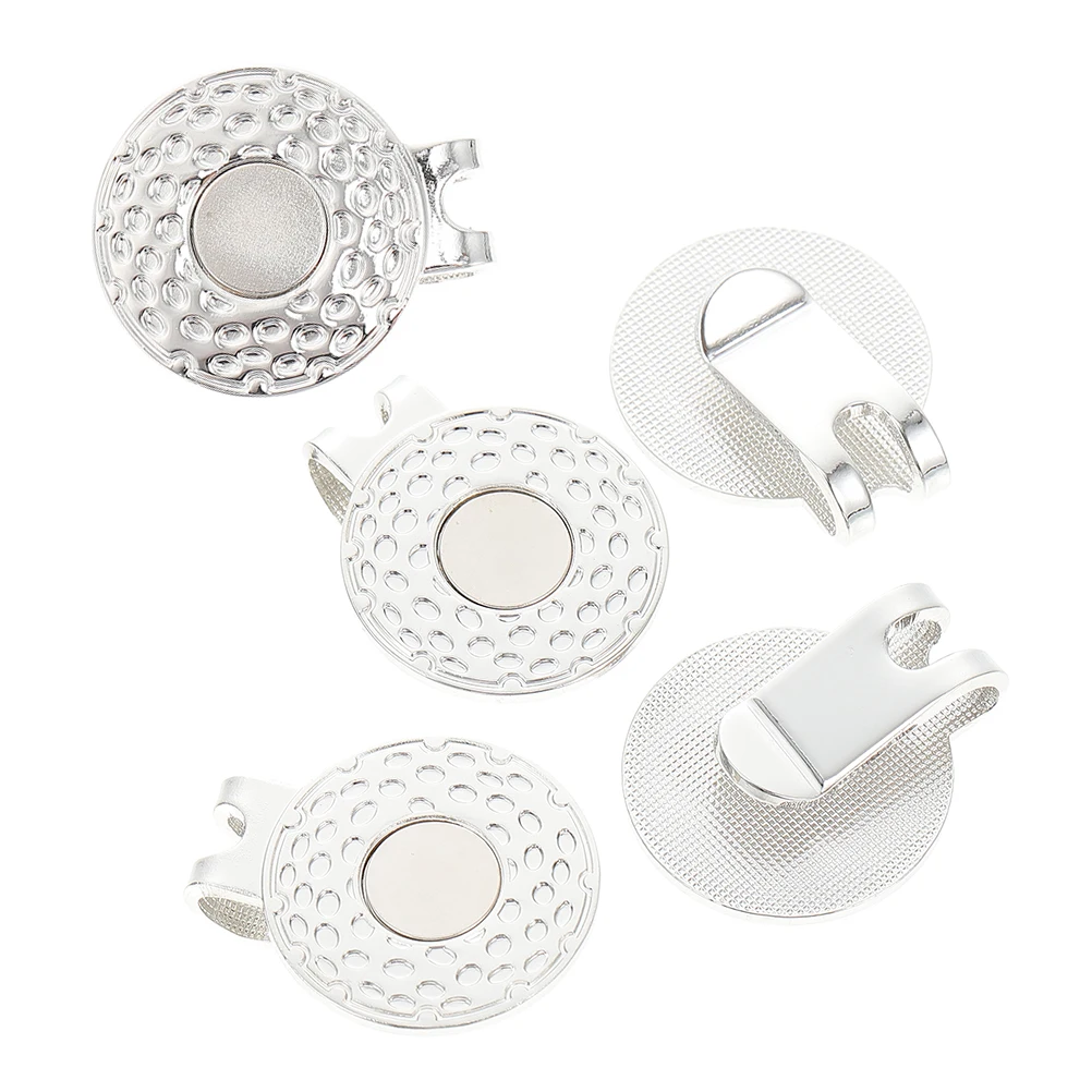 

5Pcs Golf Hat Clips Zinc Alloy Portable Decorative Ball Markers for Hats Visors Belts Clothes Gifts Golfs Accessory Lightweight