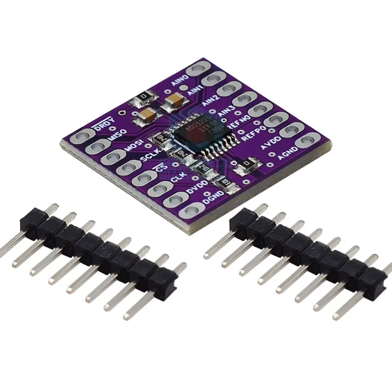 

ADS1220 Analog-Digital Module Minwu Electronics-1220 ADC SPI Low Power 24-bit Analog-Digital Converter