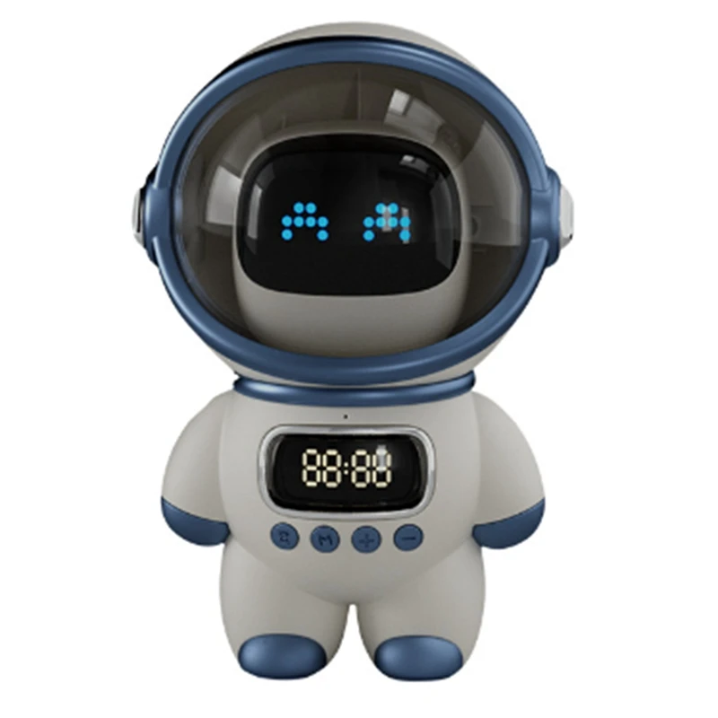 

Astronaut Smart Bluetooth Speaker AI Voice Hifi Audio Desktop Multifunctional Audio New Digital Alarm Clock FM Radio