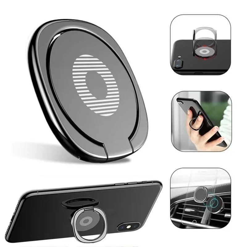 

Metal Phone Holder Rotatable Finger Ring Stand Grip Universal Ultra Thin Multifunction Phone Magnetic Bracket For iPhone Xiaomi