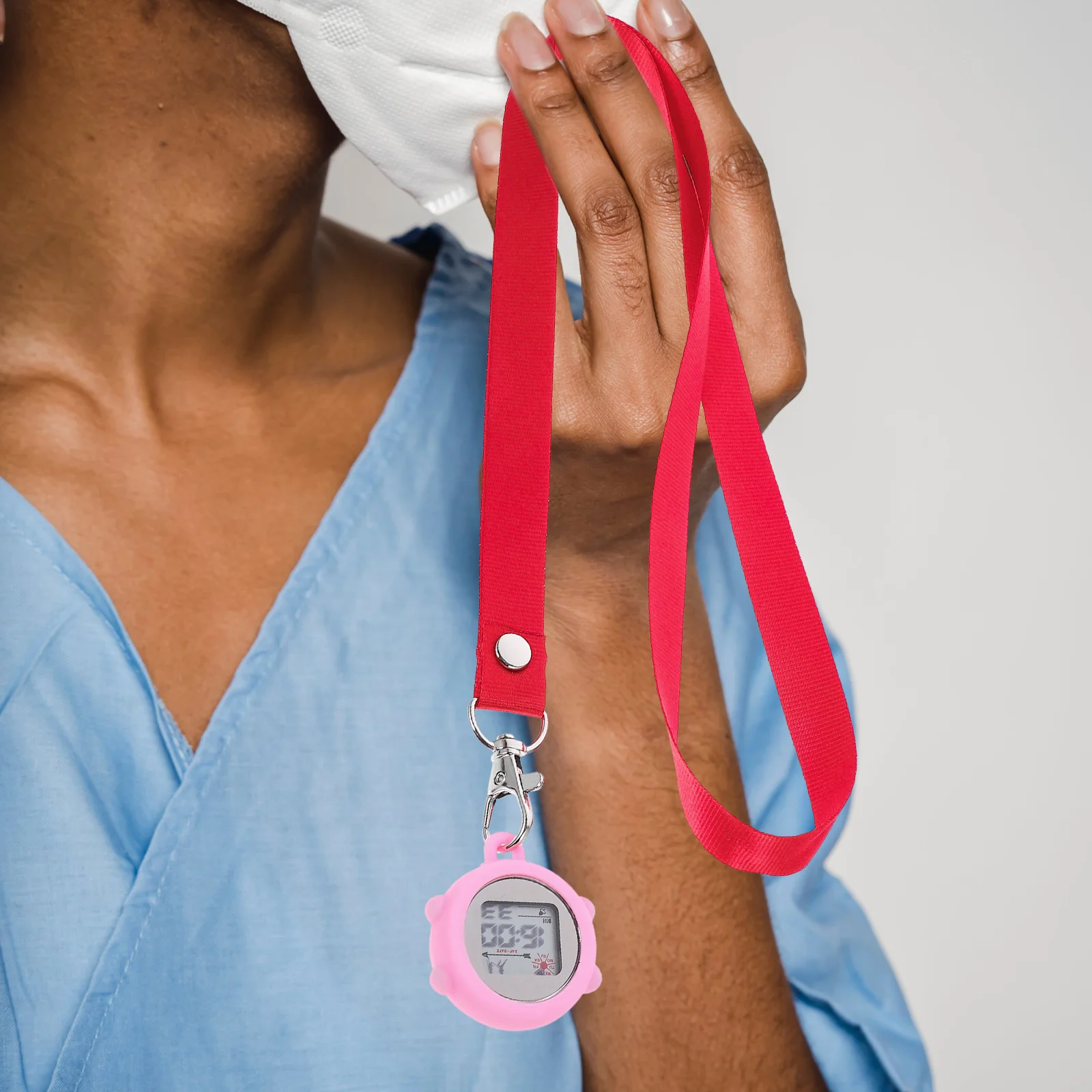 

Electronic Nurse Watch Medical Student Pocket Watch For Women Men Clip On Glow Portable Lightweight Nursing Gift