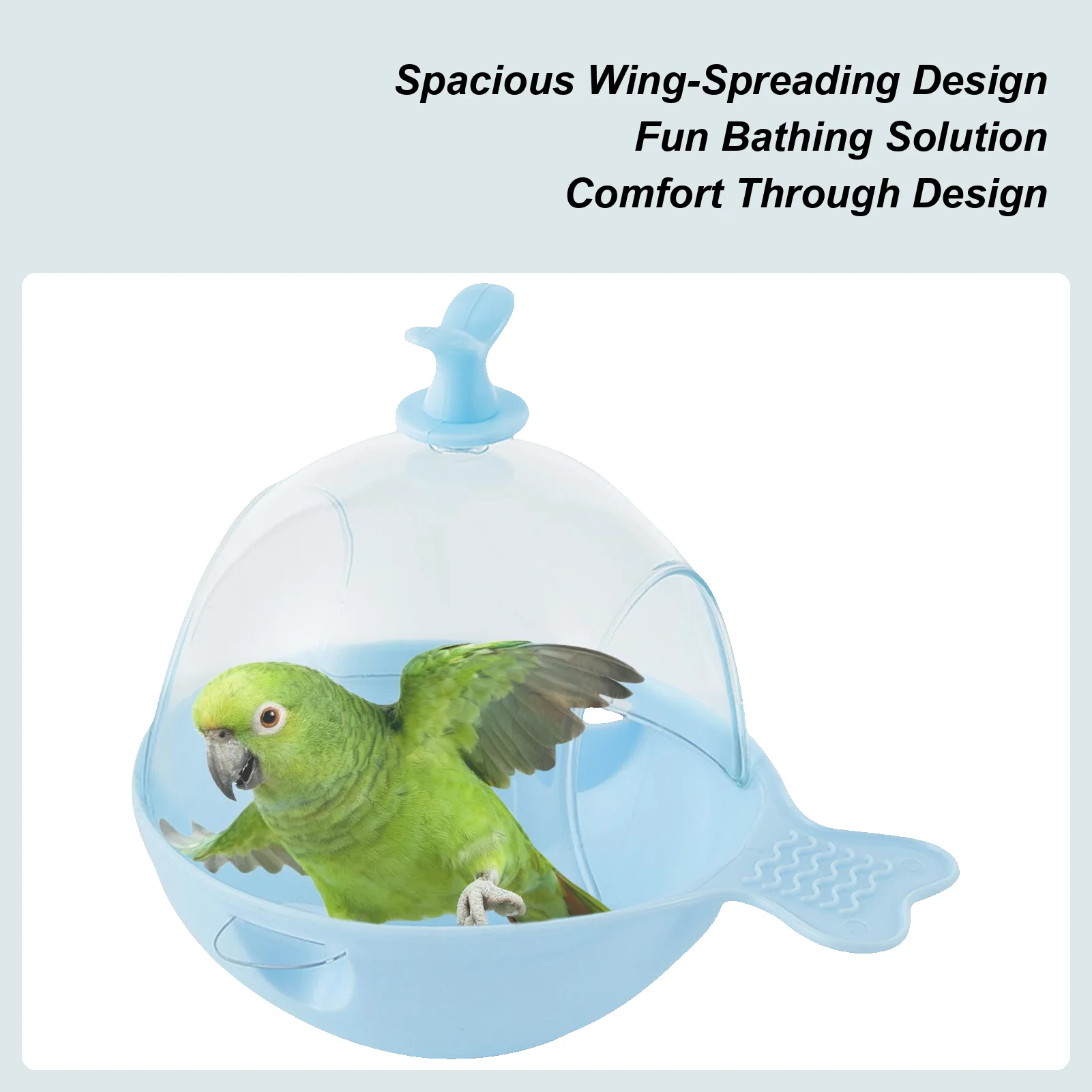 

Parakeet Bird Bath Hangable Large Multifunctional Toys Cage Cockatiel Bath Bird Toys For Indoor Home Cockatiel Finches Parakeet