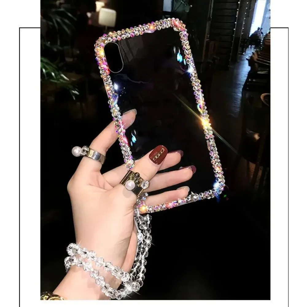 Phone case with crystal rhinestone and Diamond for Xiaomi Redmi 13, Note 12 pro plus, note 14, 10 Pro Max, luxury
