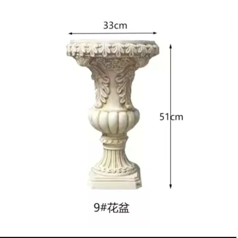 Outdoor high quality decor fiberglass injection molding flower pot moulds silicone concrete cement flower