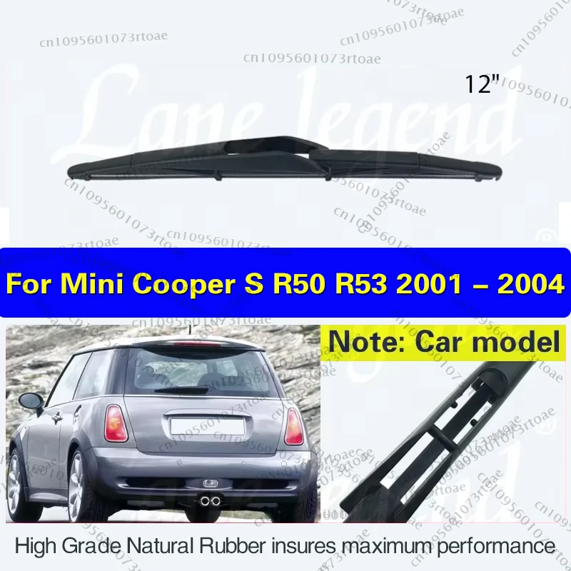 

12" For Mini Cooper S R50 R53 2001 - 2004 Wiper Rear Windshield Windscreen Clean Tailgate Window Wiper Blade Car Accessories