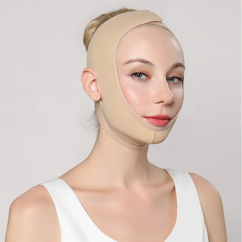 Elastic Face Slimming Bandage V Line Face Shaper Women Chin Cheek Lift Up Belt Facial Massager Strap Face Beauty Skin Care Tools