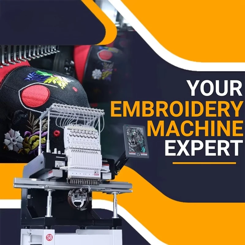 Manufacturer Wholesale Embroidery Machine Cap Hat Tshirt Garment Apparel Fabric Clothing Design Pattern Output Device Wholesale