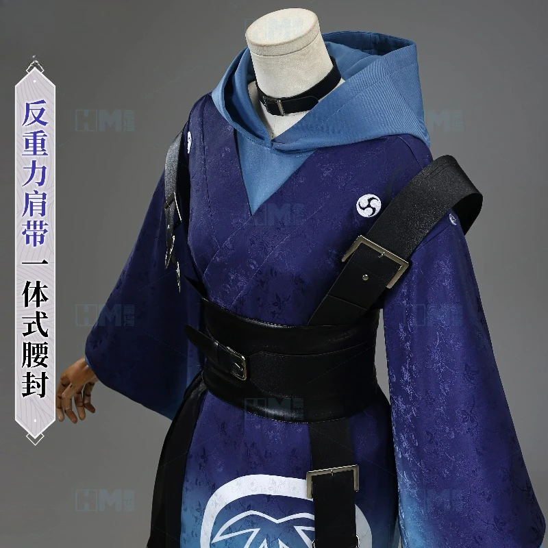 Anime Chou Kaguya-hime Kaguya Iroha Sakayori Cosplay Costume Cosmic Princess Kaguya Coat Hoodie Full Set Neckwear Stocking Set view 5