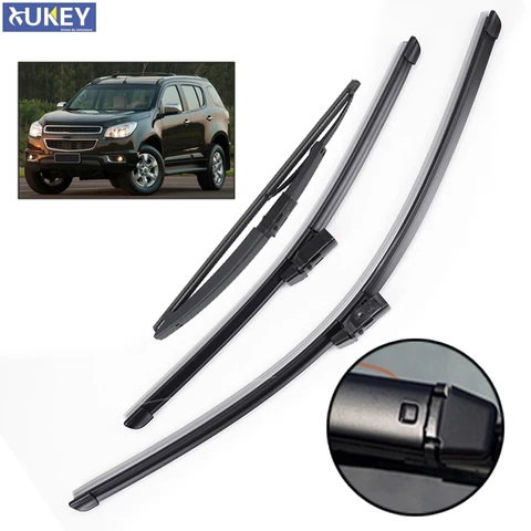 Xukey 3 шт./компл. щетки стеклоочистителя переднего и заднего стекла для Chevrolet TrailBlazer RG 2019 2018 2017 2016 2015 2014 2013 2012 22 "18" 12