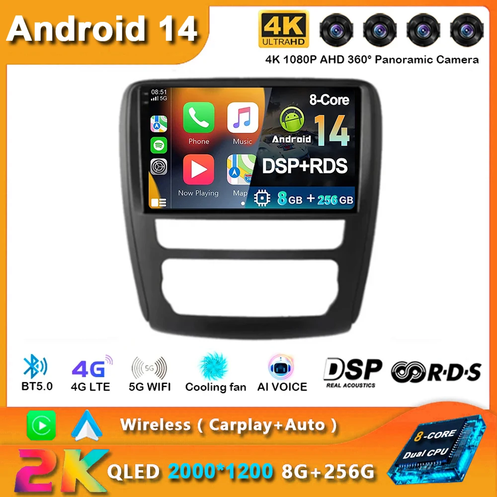 

Android 14 For Buick Enclave 2014 - 2018 QLED Screen 4G Head Unit DSP Multimedia Player GPS Wireless Carplay Android auto