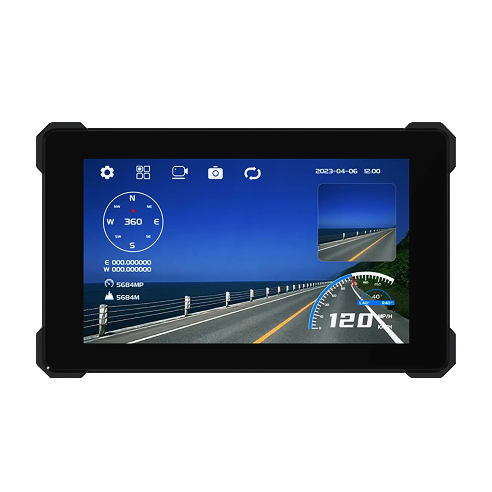 

5 Inch Motorbike Driving Recorder 1080P 854*480 HD Picture Quality IP67 Waterproof Front and Rear Dual Camera Driving Recorder
