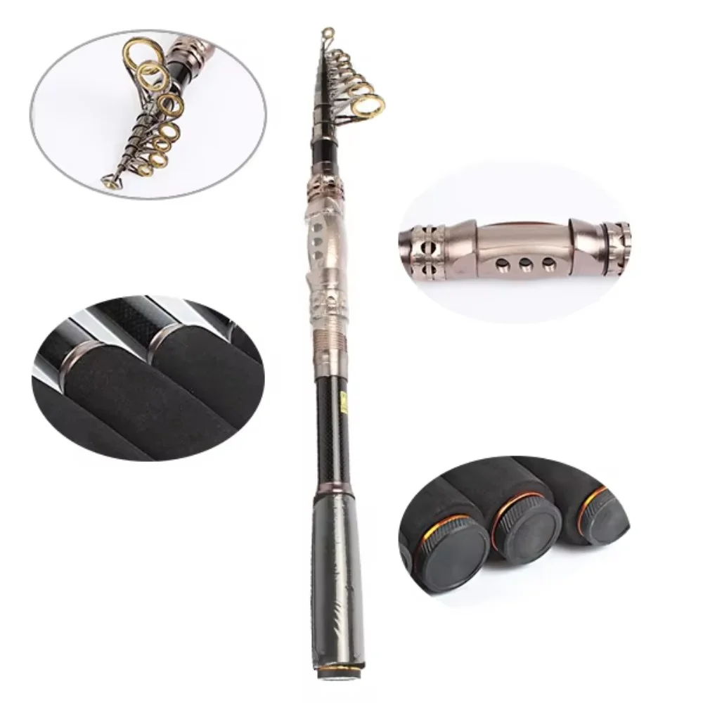 best heavy duty telescopic fishing rod Lizhuzhuzs28 Professional Set Carbon Fiber Fishing Rod and Reel Set, Fishing Rod Single Rod (2.4M Rod 3000 Reel): Buy Online at Price in UAE Reaction Tackle Telescopic Carbon Spinning Rod  collapses to a fraction of its length for easy travel and backpacking Goture Sea Boat Rock Fishing