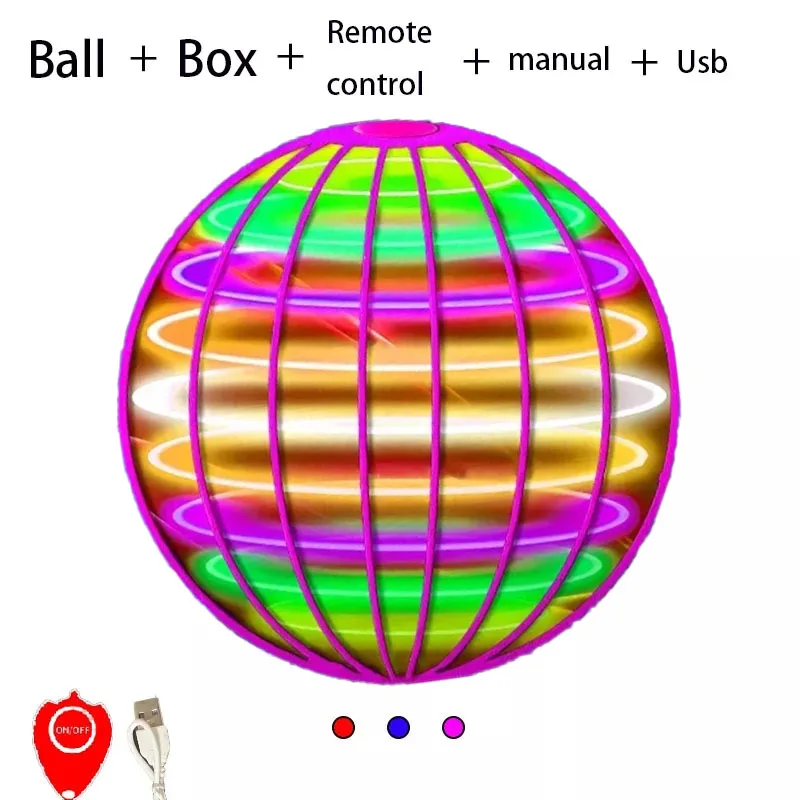 Flying Ball Boomerang Flyorb Magic Met LED-verlichting Drone Hover Ball Fly Nova Orb Flying Spinner Fidget Speelgoed Kinderen Gift