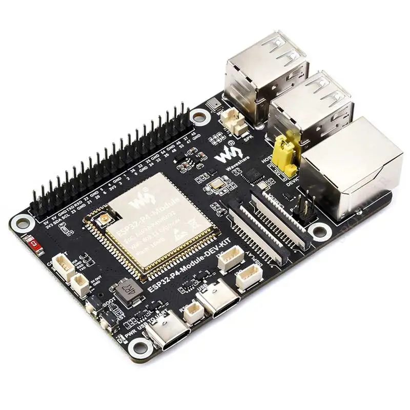ESP32-P4 ESP32-C6 Development Board RISC-V WiFi6 MIPI CSI Camera 7/10.1 inch DSI Display /RJ45 Ethernet /Mic /Audio