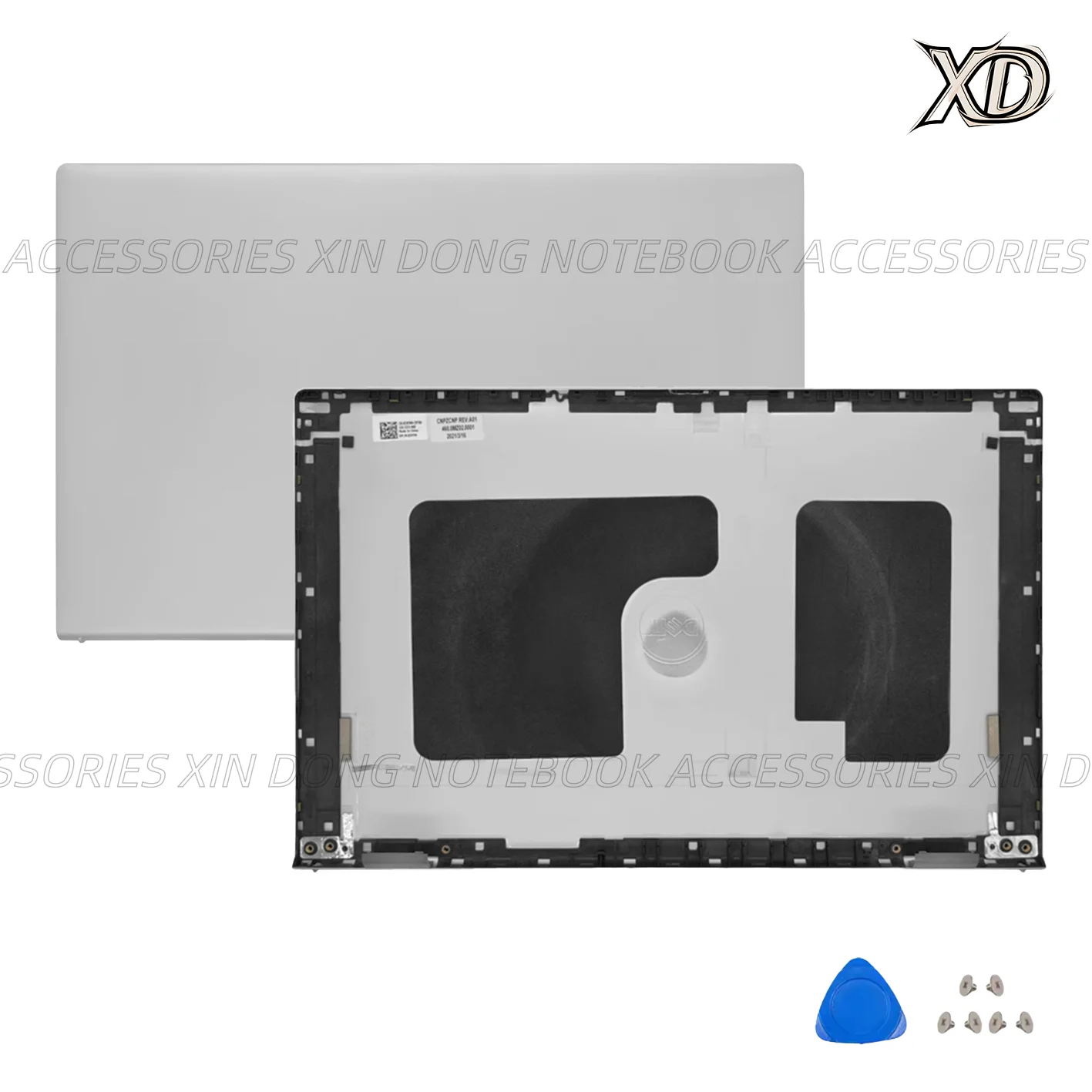 Aluminum Shell Set For Inspiron 15 Pro 5510 5515 LCD Back Cover / Front Bezel / Palmrest / Bottom Case / Hinges - 15.6 inch