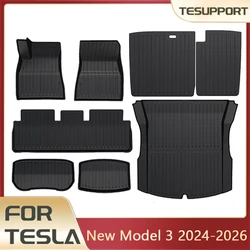 Floor Mats Cargo Liner For Tesla Model 3 2025 Highland Waterproof Anti-slip Trunk Mat TPE Pads Model 3 2026 Highland Accessories