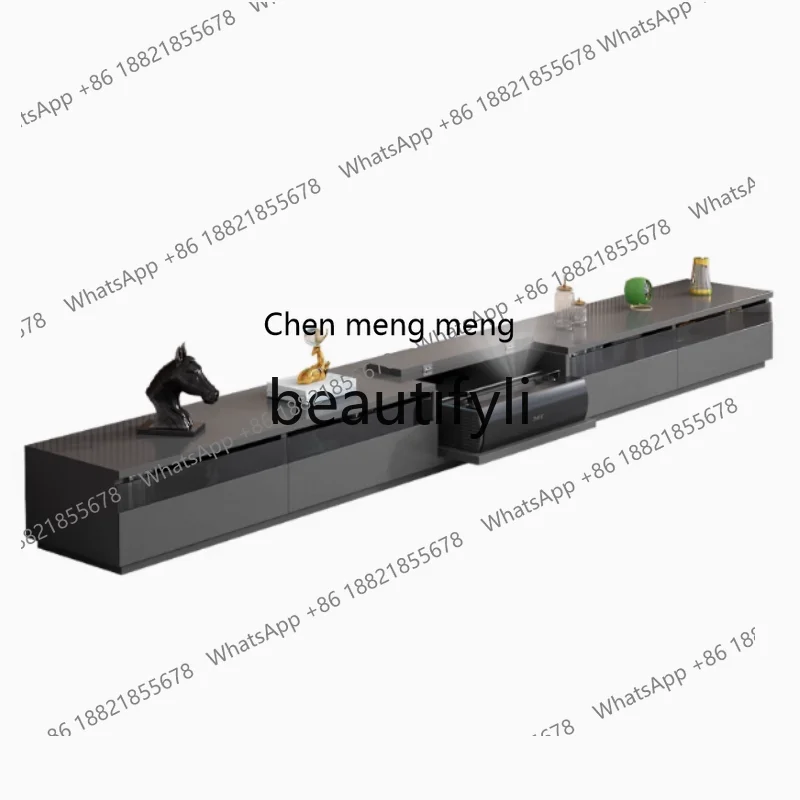 N178 Hanging wall-mounted laser projector special TV cabinet 100-inch intelligent electric telescopic integration