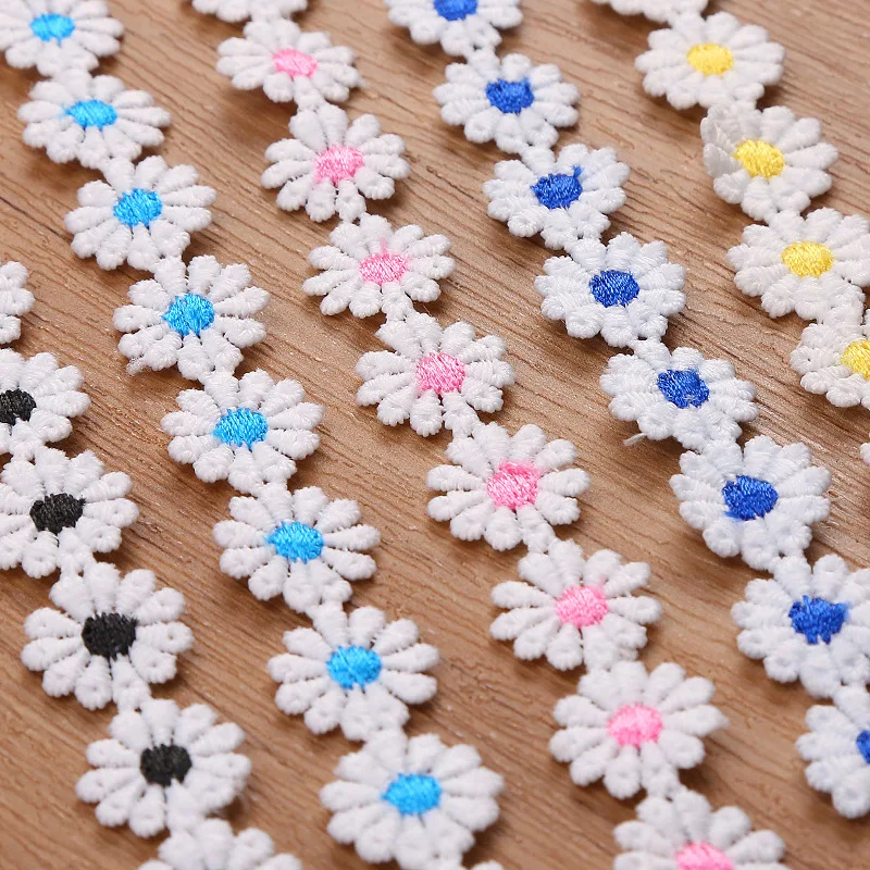 

20Y 1.5cm Milk Silk Flower Lace Trim Sewing Accessories Costume Decor Sewing DIY Craft Projects Fabric For Dress High Quality