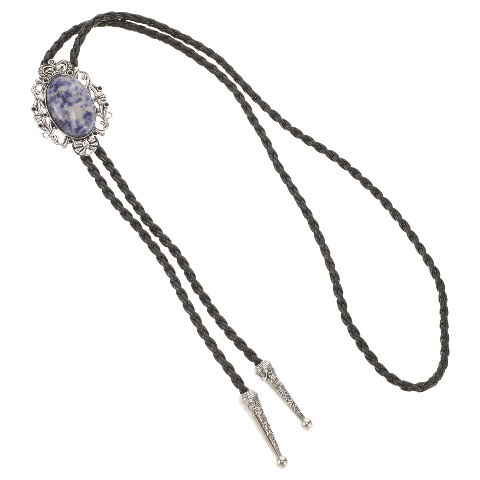 

Green Turquoise Bolo Tie For Men Artificial Stone Pendant Western Cowboy Vintage Pu Cord Necktie Mens Bolo Ties