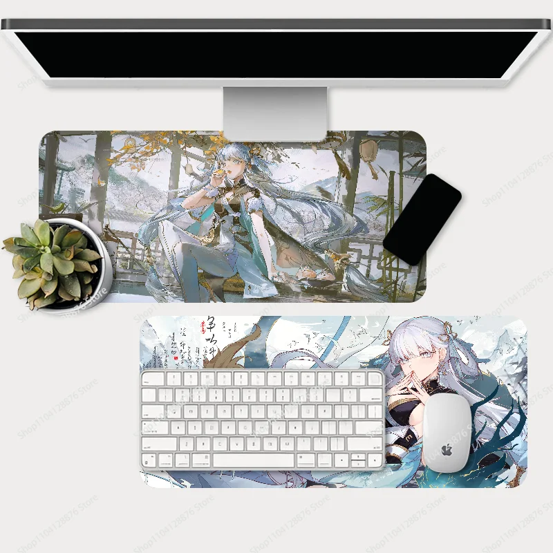 Wuthering Wave Jinhsi Gaming Mouse Sub, Deskvirus Keyboard Polymer, Desk Protector, Desk Pads, Accessoires PC