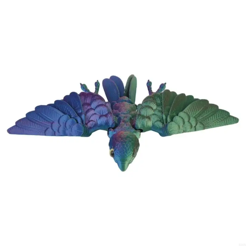 3D Printed Parrots Realistic Parrots Statue,3D Printer Animal with Flexible Articulated Joints Ornament Home Decors 