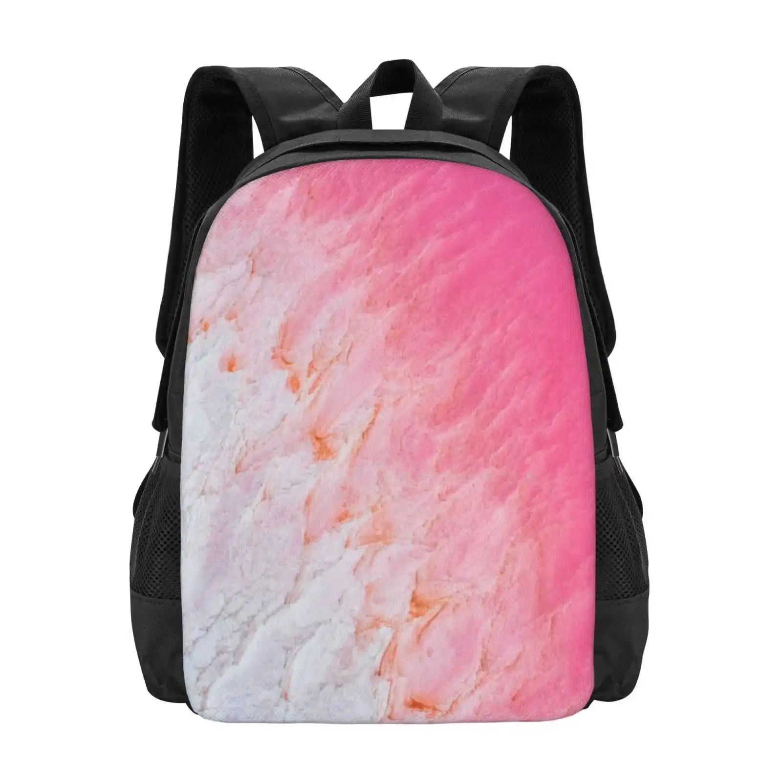 Kalbarri Pink Salt Lake-Western Australia Teen College Student zaino Pattern Design Bags Pink Abstract Nature Drone antenna