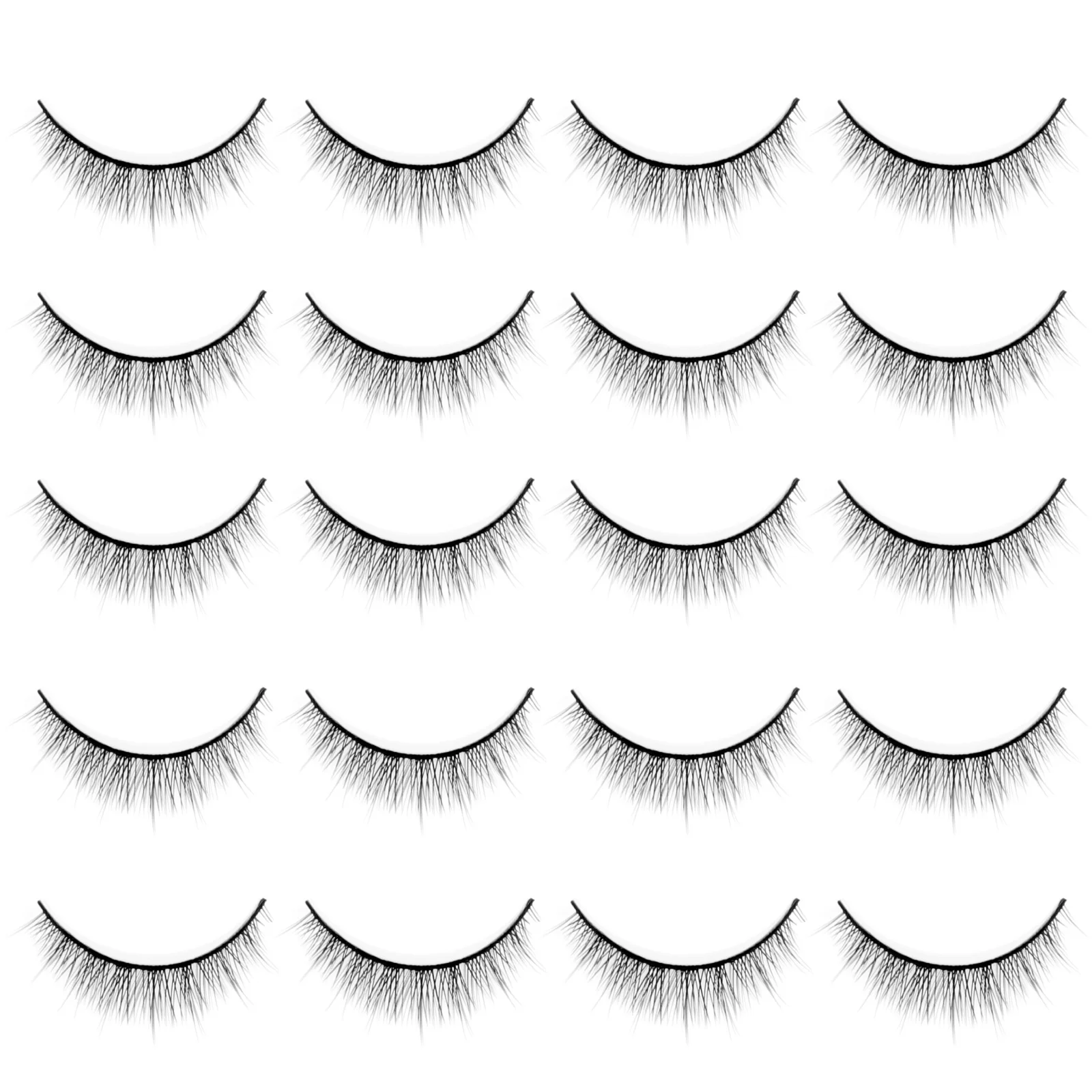 Cils courts naturels individuels pour femmes, accessoires de maquillage, cadeau de fête de mariage