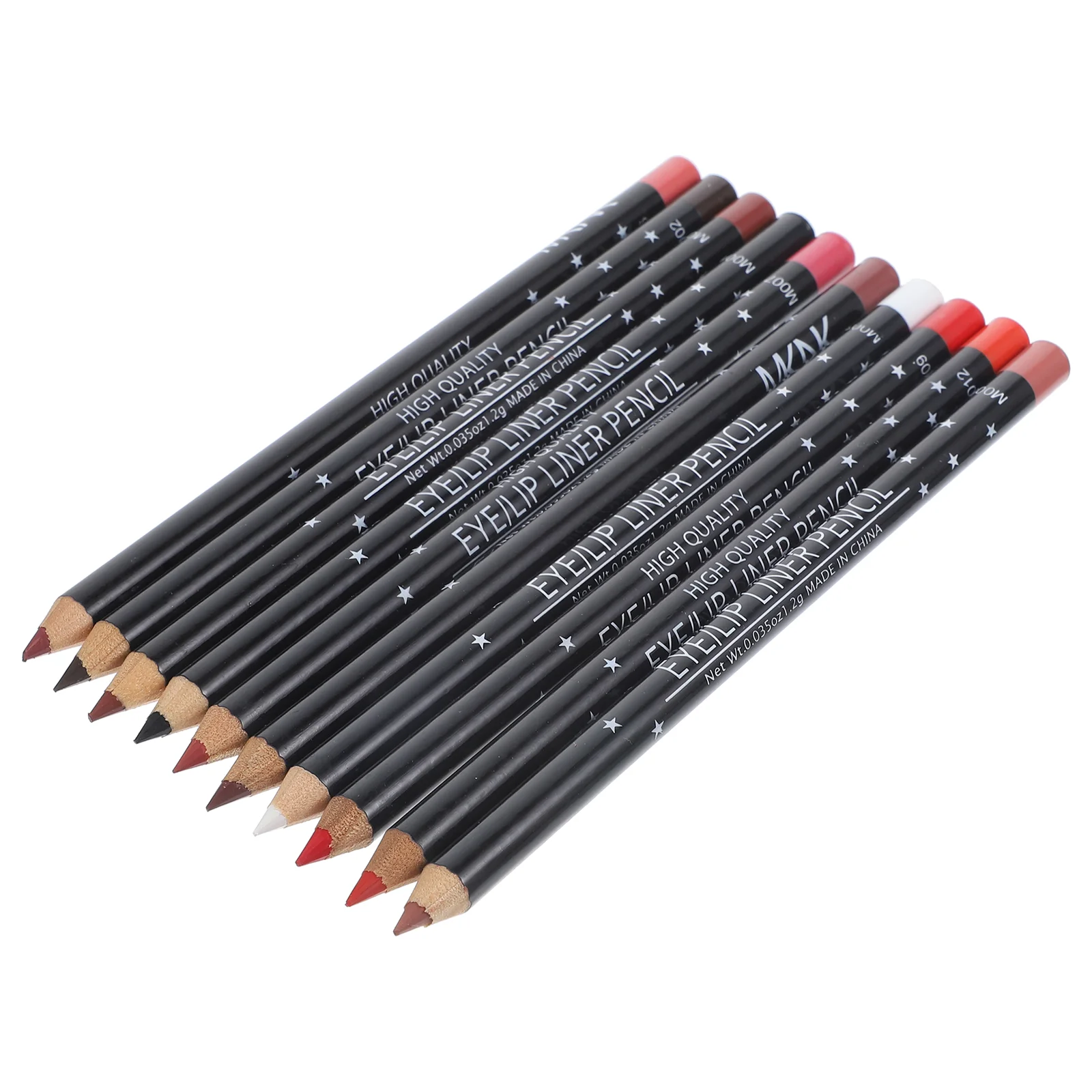 Crayons de maquillage imperméables pour femme, crayon saillant pour femme, 12 couleurs, Jules Liner, Turnfast, 12 pièces