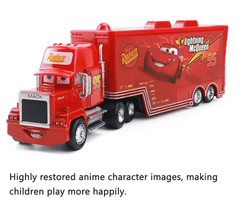 Autospielzeug-Hauler Jackson Storm Lightning McQueen Murray Clutchburn's Hauler Legierungs-Druckguss-Modell Container-Hauler Spielzeug-LKW – Detail 5