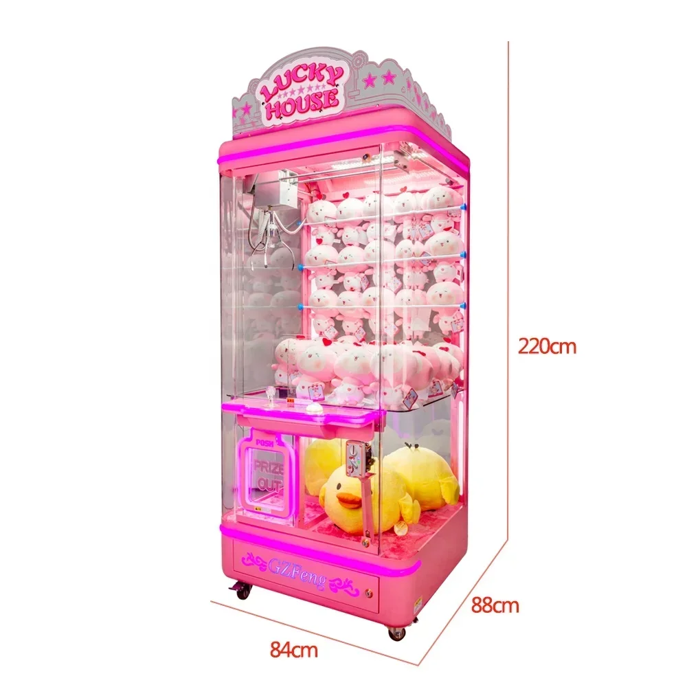 Lucky House Doll Machine Catch Toys Claw Crane Machine Coin Operated Gift Game Machine