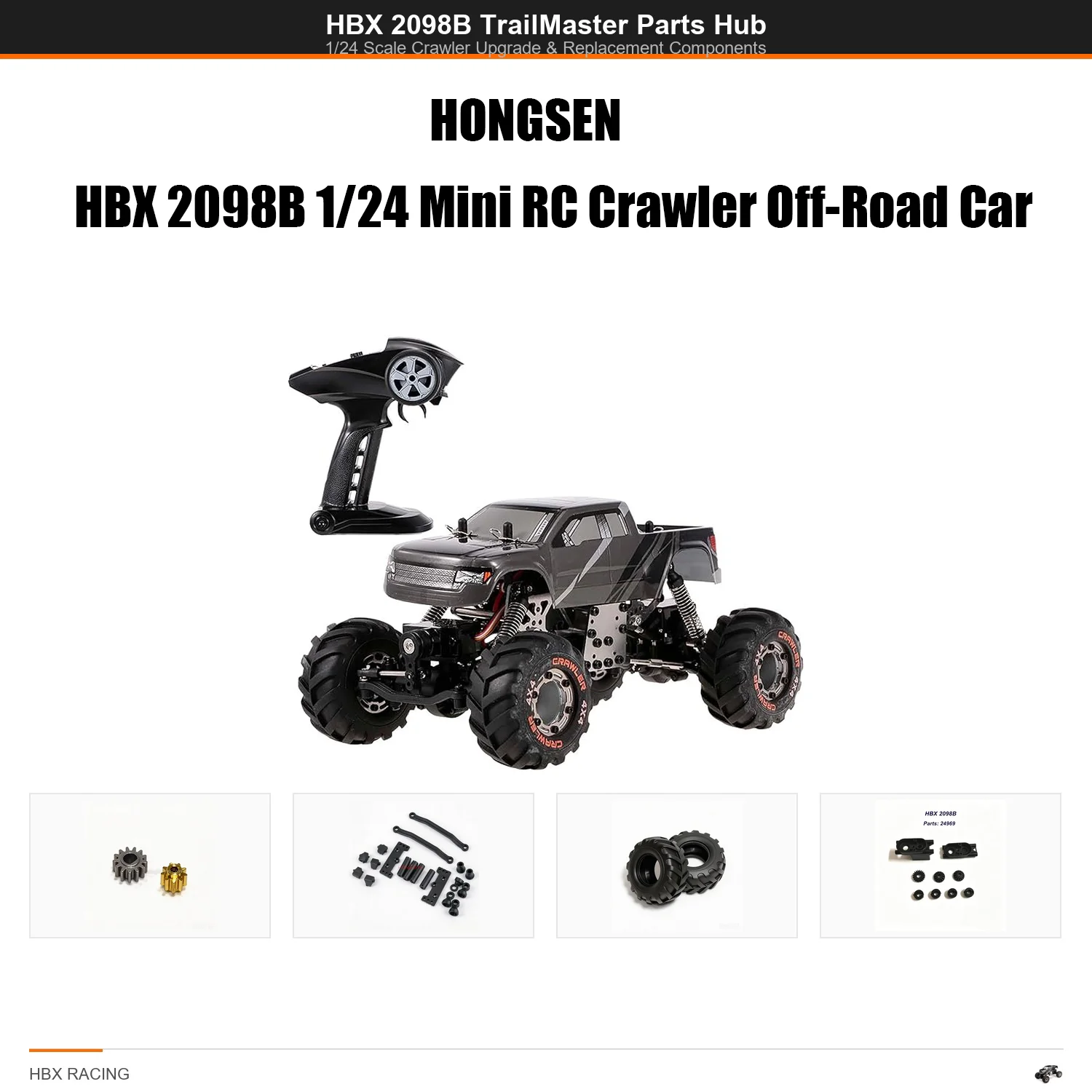 Запчасти для HBX 2098B TrailMaster – компоненты для модернизации и замены краулеров в масштабе 1/24
