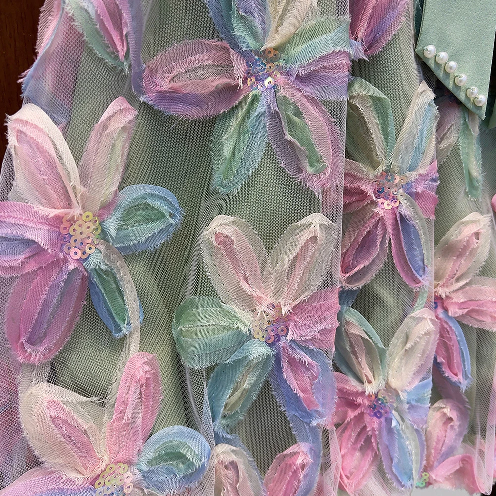 Bär Führer Mädchen Kleid 2025, Sommer Neue Mädchen Kleid Prinzessin Kleid Kleines Mädchen Mode Bunte Blume Garn Kleider Kind Kleidung – Detail 5