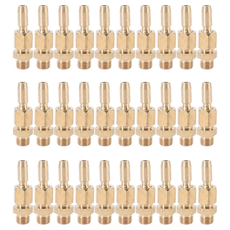 

30Pcs 1/8 Inch DN6 Brass Gushing Spray Water Fountain Nozzles Universal Water Curtain Nozzle