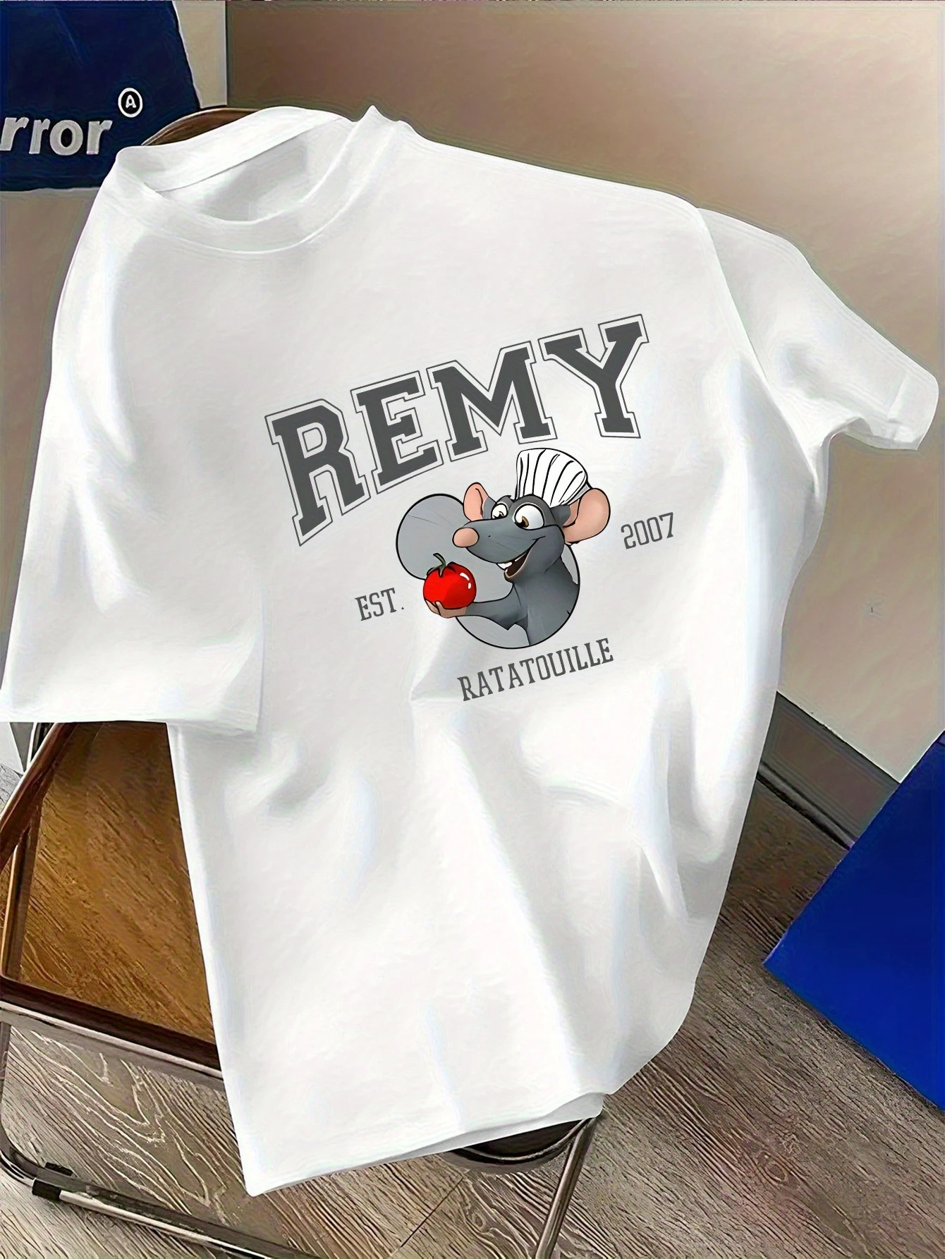 ديزني راتاتوي ريمي تي شيرت مطبوع الرجال موضة الاتجاه الراحة أفضل الرجال والنساء جميع المواسم القطن طاقم الرقبة قصيرة الأكمام #1